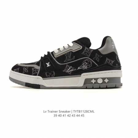 公司级 路易威登 Louis Vuitton Lv路易威登板鞋 时尚运动鞋潮厚底增高男鞋。舒适防滑底和百搭性霸屏整个时尚娱乐圈，细节调整完美主义！采用柔软帆布皮 - 点击图像关闭