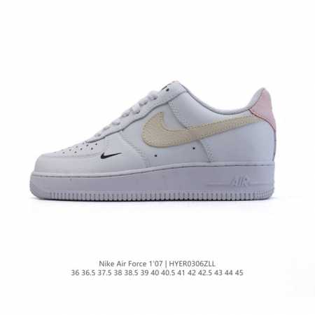 130 耐克 Nike Air Force 1 '07 Low 2025新年新款 空军一号含气垫 小白鞋 低帮百搭厚底增高休闲运动板鞋。柔软、弹性十足的缓震性能 - 点击图像关闭