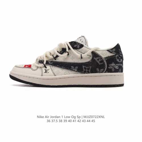 公司级 真标 耐克 Nike Air Jordan 1 Low Og Sp Military Blue Aj1乔1倒勾 2025年新款 蛇年新款 低帮篮球鞋 解