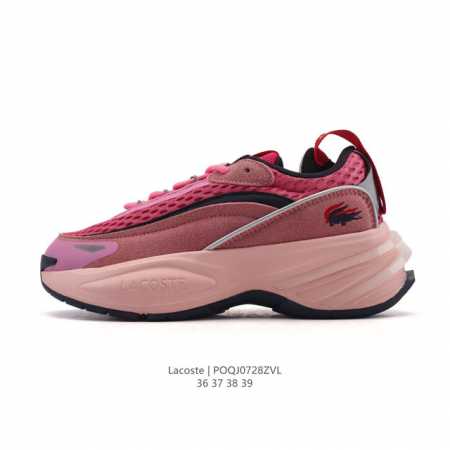 Lacoste 时尚户外休闲潮流系列运动鞋 厚底增高老爹鞋 广东大厂品质全新工艺升级 品质毋庸置疑 全新原厂包装鞋盒 透气网面鞋面，搭配防臭防腐真皮乳胶鞋垫，给 - 点击图像关闭