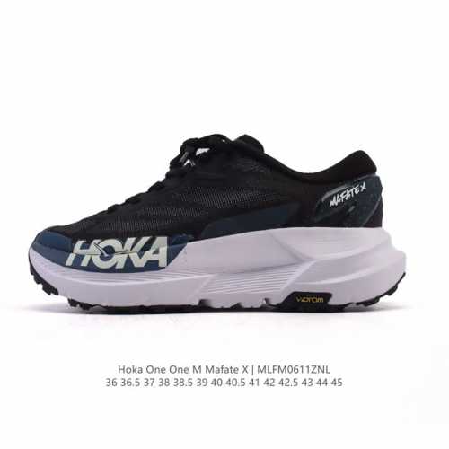 新品公司级 Hoka One One 男女士 Mafate X 马法特X 越野跑鞋 厚底增高运动鞋 老爹鞋 Mountain Fog 20 12 Us它是一款长