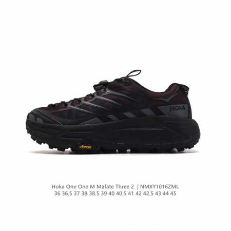 公司级 Hoka One One Mafate Three 2 男女子跑步鞋 越野跑新配色！采用 Mafate Speed 2 缓冲性良好的底部单元，搭载有快速 - 点击图像关闭