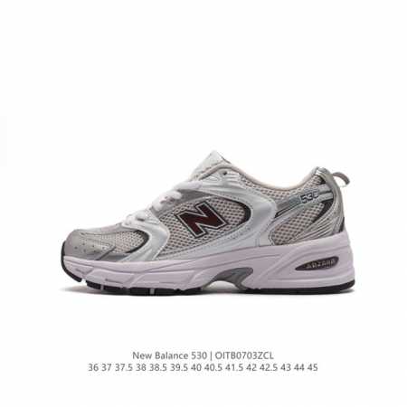公司级 新百伦 NB530 New Balance 530 复跑古鞋NB530这鞋双确实是NB家经复典古款式之一，以全科新技诠释，成打功造530鞋款。鞋面保在持 - 点击图像关闭