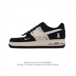 公司级 公司级 Af1耐克 Nike Air Force 1 ‘07 Low 空军一号 路易威登联名 厚底增高百搭运动板鞋 原楦头原纸板 打造纯正空军版型，专注