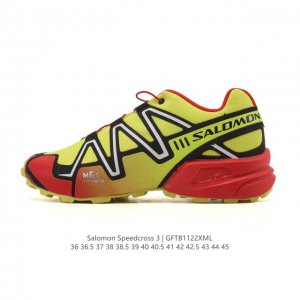 新品公司级 Salomon 萨洛蒙 Speedcross 3 减震 户外 织物 包裹性 支撑 防水 跑鞋 萨洛蒙 Salomon Speedcross 3是一款