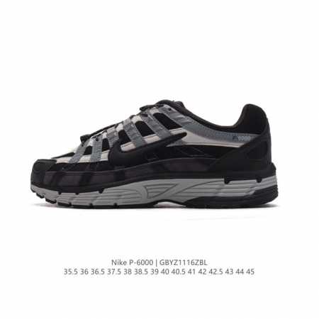 公司级 耐克 Nike 男女子休闲运动鞋p-6000Premium 轻便舒适透气防滑缓震耐磨跑步鞋。P-6000 是一款植根于 2000 年代风格的混合款式，让 - 点击图像关闭