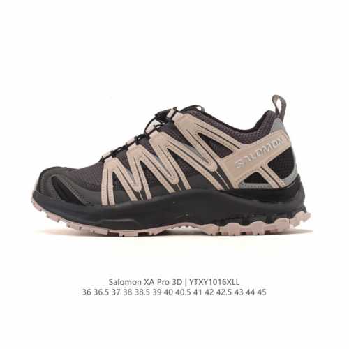 公司级 Salomon萨洛蒙 Xa Pro 3D 户外运动 网布减震防滑透气 低帮跑步鞋 男女同款款运动鞋 沙场灰#萨洛蒙Xapro3D 大面积的织物材质让质感