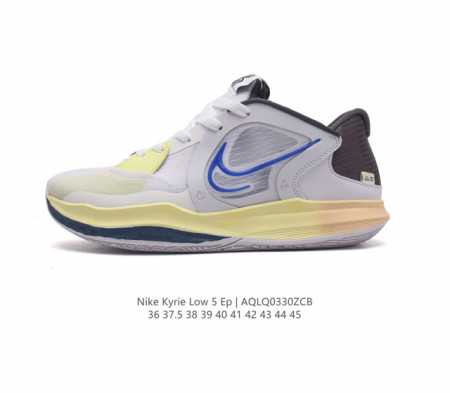 耐克 Nike Kyrie Low 5 Ep 欧文5代男女士低帮休闲运动篮球鞋 鞋面在制作时加入tpu织物细线 保持鞋面刚性的同时又能提供不错韧性 包裹性 舒适 - 点击图像关闭