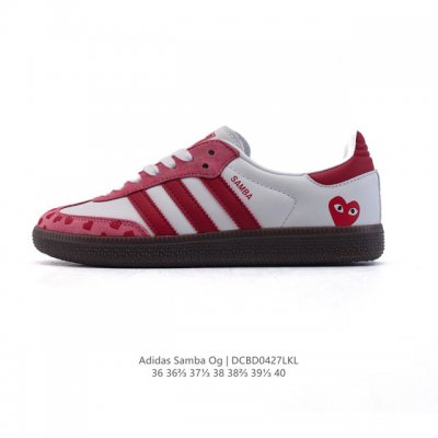 阿迪达斯 德训鞋 Adidas Originals Samba Og Shoes 经典运动鞋小白鞋 T头鞋 女士板鞋 彰显休闲摩登风情的时尚经典鞋。它诞生于50
