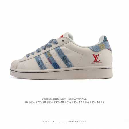公司级 阿迪达斯 Adidas Superstar 2025年新款鞋子 蛇年新款经典贝壳头系列 新款休闲板鞋潮流男女士运动鞋 。鞋面柔软皮革拼接材质 标志性的贝 - 点击图像关闭
