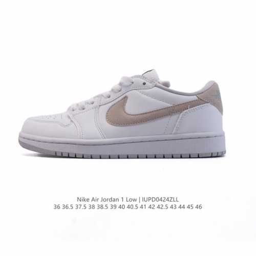耐克 乔丹Air Jordan 1 Low Aj1 乔1 乔丹1代Aj1 低帮复古文化休闲运动篮球鞋，从1985 年面世的元年款汲取设计灵感，采用简洁大方的经典