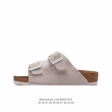 德国百年知名鞋履品牌 博肯Birkenstock 勃肯拖鞋系列凉拖鞋休闲沙滩凉鞋 广东原产#采用质地柔软牛皮革 中底搭载缓震软木橡胶 外置EVA轻量片装外底。 - 点击图像关闭