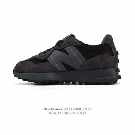 真标 Nb 新百伦 New Balance 327系列复古休闲运动慢跑鞋时尚女运动鞋 以更纯粹的复古风格设计打造的全新造型 侧身还以解构设计，将 N 字标志以做 - 点击图像关闭