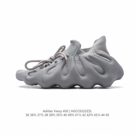 阿迪达斯 Adidas Yeezy 450 侃爷椰子 贾斯丁比伯同款 编织袜套鞋 该系列搭配夸张的锯齿中底设计 独特的上翻结构十分符合各路球鞋玩家给他的爱称 中 - 点击图像关闭