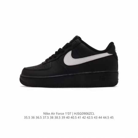 头层皮 耐克 Nike Air Force 1 '07 Low 空军一号含气垫 低帮百搭厚底增高休闲运动板鞋。柔软、弹性十足的缓震性能和出色的中底设计，横跨复古 - 点击图像关闭