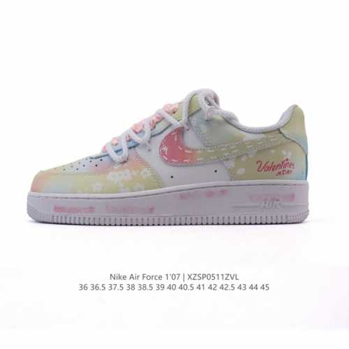 耐克 Nike Air Force 1 '07 Low 空军一号含气垫 小白鞋 2025年 蛇年新款 解构绑带 双鞋带 低帮百搭厚底增高休闲运动板鞋。柔软、弹性