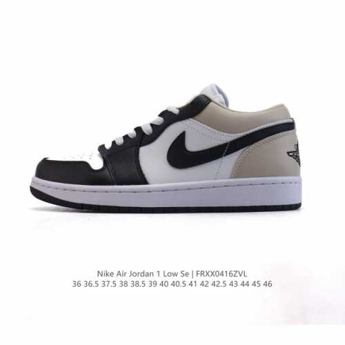 耐克 乔丹Air Jordan 1 Low Aj1 乔1 乔丹1代Aj1 低帮复古文化休闲运动篮球鞋，从1985 年面世的元年款汲取设计灵感，采用简洁大方的经典