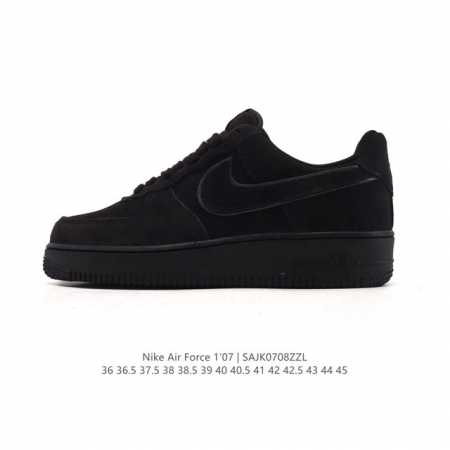 真标 耐克 Nike Air Force 1 '07 Low 空军一号含气垫 小白鞋 低帮百搭厚底增高休闲运动板鞋。柔软、弹性十足的缓震性能和出色的中底设计，横 - 点击图像关闭