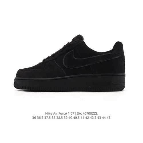 真标 耐克 Nike Air Force 1 '07 Low 空军一号含气垫 小白鞋 低帮百搭厚底增高休闲运动板鞋。柔软、弹性十足的缓震性能和出色的中底设计，横