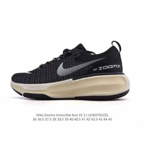 耐克 Nike Zoomx Invincible Run Fk 3 机能风格运动鞋 厚底增高老爹鞋。最新一代的Invincible 第三代来了！首先鞋面采用的是