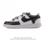 公司级 耐克Nike Court Vision Low 校园风低帮复古篮球板鞋运动鞋。延续80年代复古篮球鞋，添加学院风细节。皮革组合鞋面，利落风格，重现复古篮