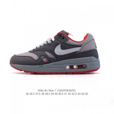 公司级 耐克 Nike Air Max 1 男女子运动鞋 从法国建筑中汲取设计灵感，兼具运动风范和时尚格调，是此系列起初搭载 Air 的鞋款。疾速外观、经典缓震
