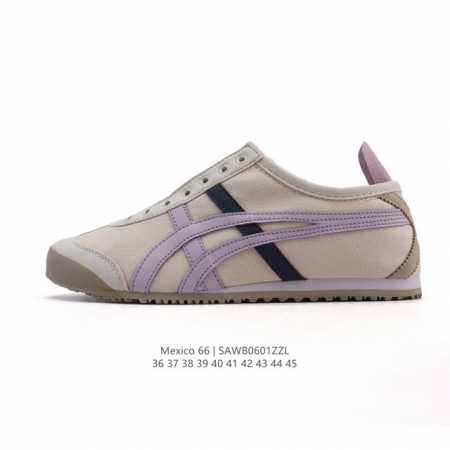 公司级 Asics 亚瑟士 女鞋真标半码制 配足弓鞋垫 日产经典老牌-鬼塚虎 Onitsuka Tiger Mexico 66经典墨西哥系列复古经典百搭板鞋休闲 - 点击图像关闭