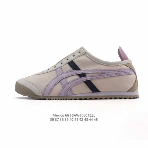 公司级 Asics 亚瑟士 女鞋真标半码制 配足弓鞋垫 日产经典老牌-鬼塚虎 Onitsuka Tiger Mexico 66经典墨西哥系列复古经典百搭板鞋休闲