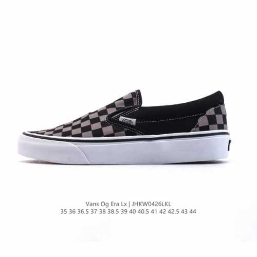 Vans范斯新品 Og Era Lx 防滑耐磨 男女同款低帮运动板鞋 帆布 棋盘格 潮流休闲运动鞋 小白鞋。工艺：硫化1:1 重量1:1、真标、原钢印、材质标、