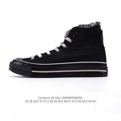converse 高帮男女士运动鞋 匡威全明星复古 休闲百搭板鞋 经典透气帆布面慢跑鞋。这个系列是匡威最古老的系列了。是匡威品牌公司 8年成立以来就有的了。各路