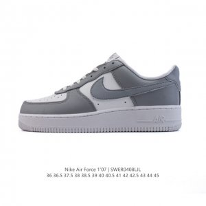 耐克 Nike Air Force 1 '07 Low 空军一号含气垫 小白鞋 低帮百搭厚底增高休闲运动板鞋。柔软、弹性十足的缓震性能和出色的中底设计，横跨复古