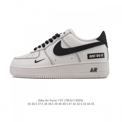 耐克 Nike Air Force 1 '07 Low 空军一号含气垫 小白鞋 低帮百搭厚底增高休闲运动板鞋。柔软、弹性十足的缓震性能和出色的中底设计，横跨复古