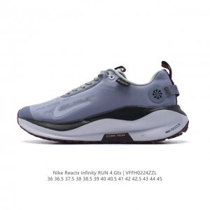 耐克 Nike Infinity Run 4 Gore-Tex 男女子防水公路跑步鞋 厚底增高百搭老爹运动鞋。Nike Reactx 泡绵提供高出 Nike R