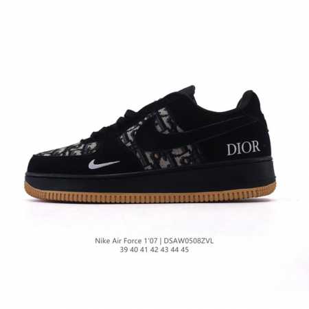 耐克 Nike Air Force 1 '07 Low 空军一号含气垫 小白鞋 2025年 蛇年新款 迪奥联名低帮百搭厚底增高休闲运动板鞋。柔软、弹性十足的缓震 - 点击图像关闭
