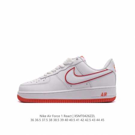耐克 Nike Air Force 1 '07 Low 空军一号含气垫 低帮百搭厚底增高休闲运动板鞋。柔软、弹性十足的缓震性能和出色的中底设计，横跨复古与现代的 - 点击图像关闭