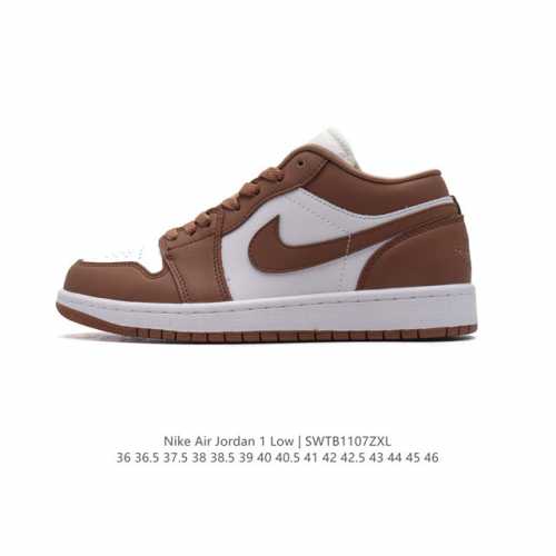真标 耐克 乔丹Air Jordan 1 Low AJ1 乔1 乔丹1代aj1 低帮复古文化休闲运动篮球鞋。从1985 年面世的元年款汲取设计灵感，采用简洁大方