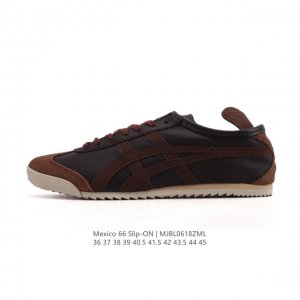 公司级 Asics 亚瑟士 男女鞋真标半码制 配足弓鞋垫 日产经典老牌-鬼塚虎 Onitsuka Tiger Mexico 66经典墨西哥系列复古经典百搭板鞋休
