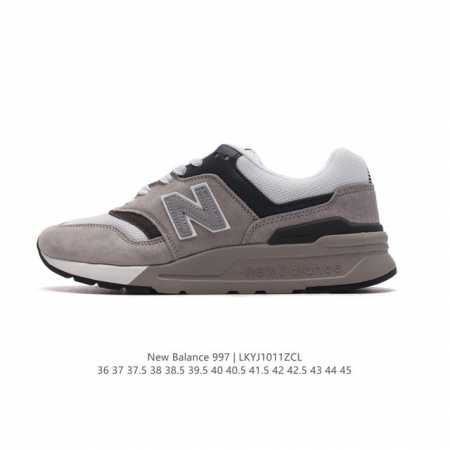 新百伦 New Balance Nb官方男女鞋997系列 时尚舒适休闲运动鞋男女款休闲复古鞋，拼接鞋面，具有良好的强度，弹性特点。舒适耐磨，与织物拼接，全面提升 - 点击图像关闭
