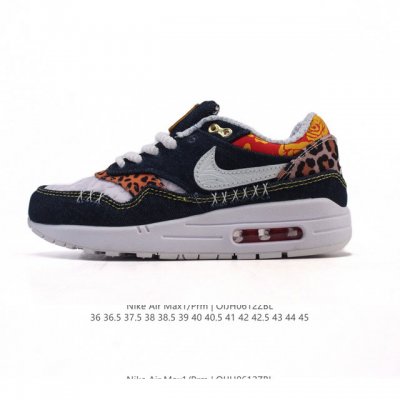 公司级 耐克 Nike Air Max 1 Prm 男女子气垫缓震慢跑鞋 复古厚底增高运动鞋，从法国建筑中汲取设计灵感，兼具运动风范和时尚格调，是此系列起初搭载