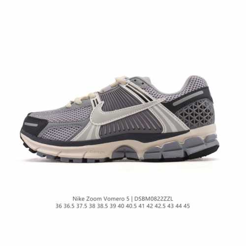 Nike 耐克夏季 Zoom Vomero 5 运动鞋休闲训练跑步鞋。Nike Zoom Vomero 5 男女子运动鞋妥帖包覆足部，提供透气支撑效果。耐穿材料