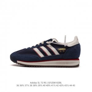 阿迪达斯adidas Sl 72 Shoes 经典复古薄底运动鞋 T头鞋 三叶草复古休闲跑步鞋休闲运动鞋 这款经典运动鞋携复古型格，来访你的活力日常 采用舒爽尼