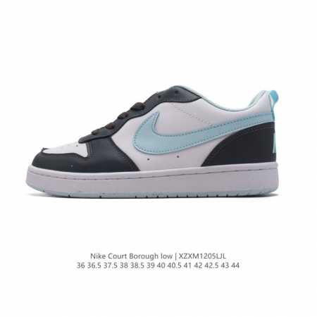 耐克 Nike Court Borough Low 2 Gs 小空军 低帮百搭透气休闲运动板鞋男女鞋。经典耐用的设计，兼顾舒适脚感和出众风范，演绎匠心之作。结构 - 点击图像关闭