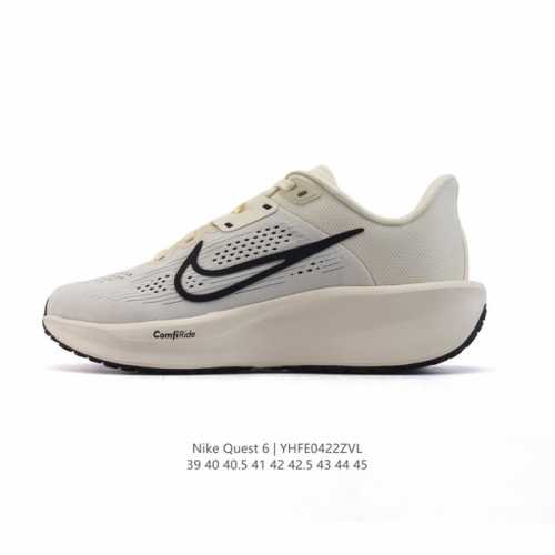 公司级 耐克Nike Air Quest 6 卡贾透质轻气休运闲 透气轻盈缓震跑步鞋，Nike Quest 6男子透气轻盈缓震跑步鞋采用匠心设计，助你心愿成真。