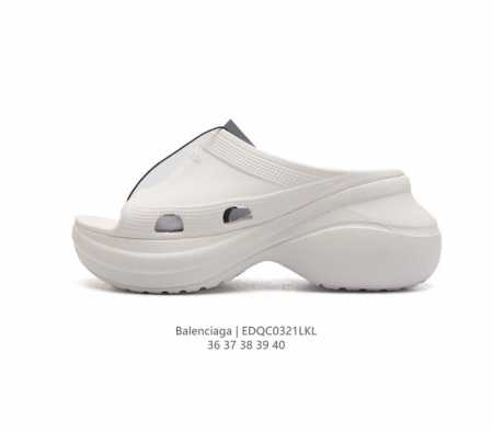 Balenciaga 巴黎世家 女士拖鞋 法国高端奢侈品牌-巴黎世家balenciaga Mold Thong Sandals夏季沙滩涉水百搭休闲拖鞋踩屎感凉拖 - 点击图像关闭