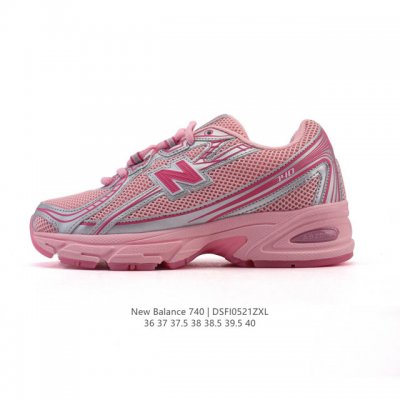 new Balance Mr740 Nb新百伦系列复古老爹风休闲运动慢跑鞋 采用轻质牛剖革拼接透气网眼衬垫织物鞋面材质 T-Beam大底提供足步弓支撑 保持步态
