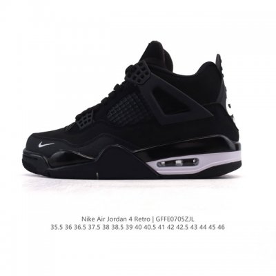 公司级 真标 耐克 Nike Air Jordan 4 Retro Og迈克尔 乔丹Aj4代乔4 中帮复古休闲运动文化篮球鞋。秉承轻量化的速度型篮球鞋设计思想完