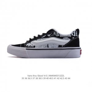 140 万斯 Vans Knu-Skool Vr3 Lx 面包鞋皮革鞋面。坎普尔·茱利安系列低帮复古硫化休闲运动板鞋“肥胖版大Logo”要说整个2023年最为热