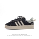 真标 Adidas 阿迪达斯 男女鞋真标半码制，原楦开发版型，采用棉质帆布组合环保纤维革鞋面材质，原档案开发铝楦楦型，正确硫化组合鞋底 每次人气都不低澳洲时尚品