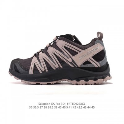 公司级 Salomon萨洛蒙 Xa pro 3D 户外运动 网布减震防滑透气 低帮跑步鞋 男女同款款运动鞋 沙场灰#萨洛蒙Xapro3D 大面积的织物材质让质感