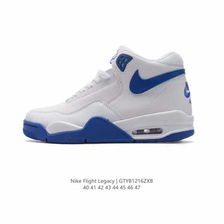 真标 耐克 Nike Nike 耐克男鞋篮球鞋经典高帮air Flight Legacy系带缓冲舒适气垫慢跑鞋。耐克air Flight是一个很古老而且庞大的系 - 点击图像关闭